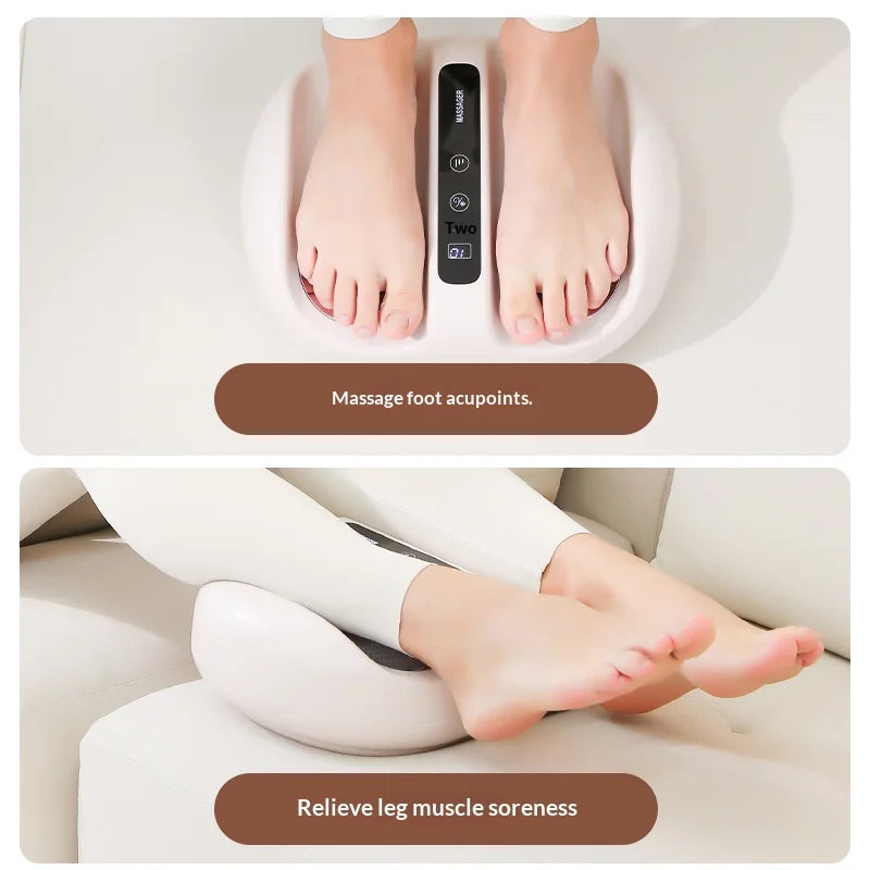 Foot Massager Machine with Heat | Kneading, Rotation, Vibration & Full-Foot Pressure Point Massage