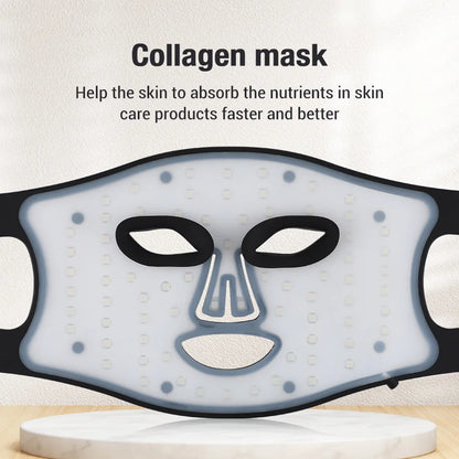 LED Face Mask with Red Blue and 850nm Near-Infrared Light | 72 LEDs, 3 Intensities, 4 Modes & 5–20 Minute Timer