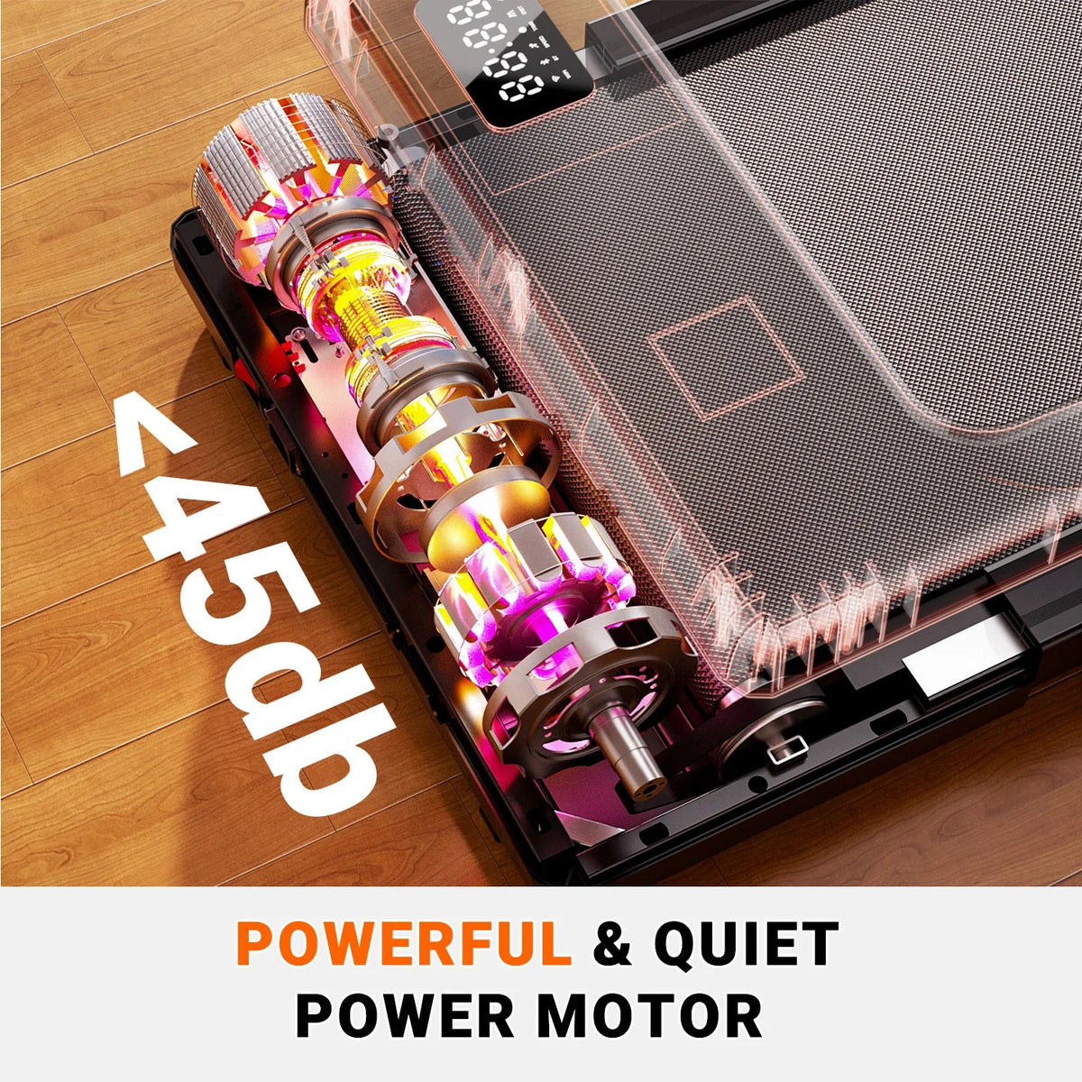 Under Desk Walking Pad Treadmill, Up to 2.5 mph, LED Display and Remote