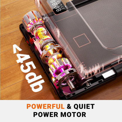 Under Desk Walking Pad Treadmill with 2.5HP Motor | 2.5 MPH, 265 lb Capacity, LED Display, Remote & 3.9-Inch Slim Design