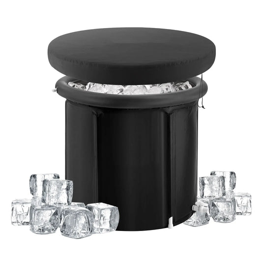 Ice Bath Tub | Portable Cold Plunge Tub for Adults with 3-Layer Insulation, Cover & Carry Bag L - 35.5" x 29.5"