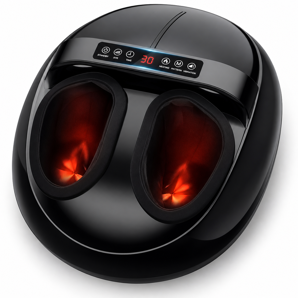 Shiatsu Foot Massager with Heat and Air Compression | 5 Modes, 9 Intensity Levels, LCD Display & Remote Control