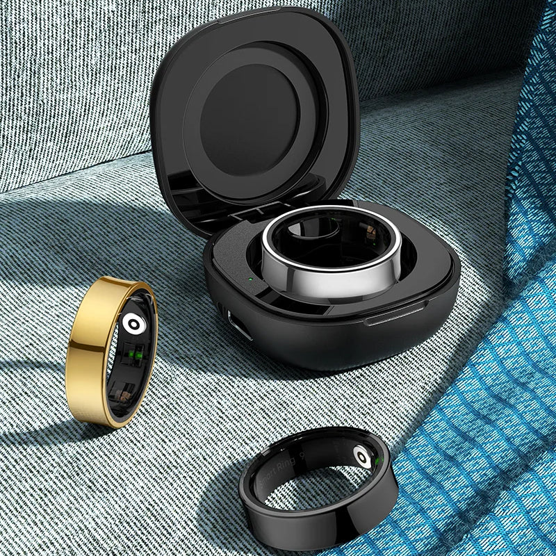 Smart Health Ring | Heart Rate & SpO₂ | Skin Temp | Sleep & Fitness Tracker | Waterproof