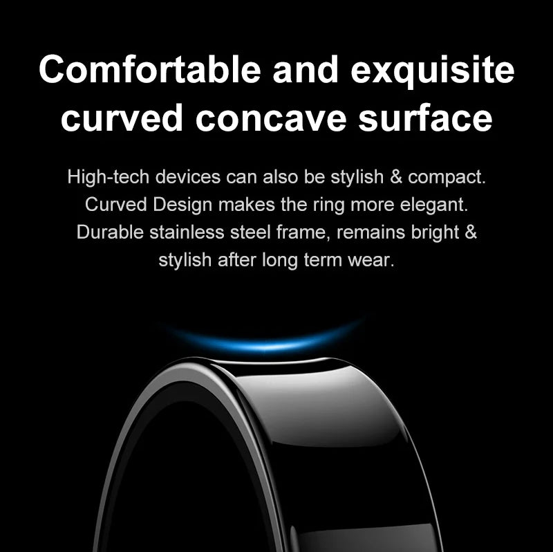 Smart Health Ring | Heart Rate & SpO₂ | Skin Temp | Sleep & Fitness Tracker | Waterproof