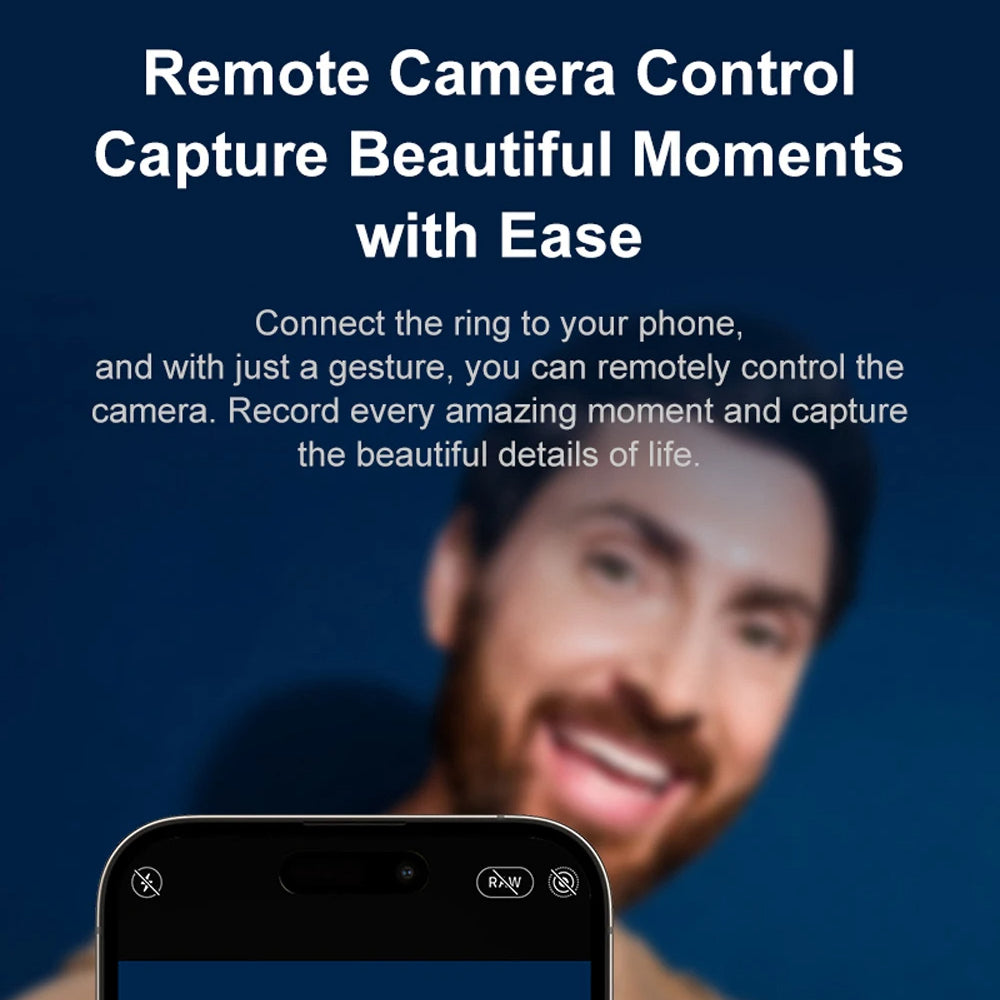 Smart Fitness Ring with Rotating Spinner | Heart Rate, Sleep and Activity Tracking, 60-Day Battery, App Sync & Charging Case