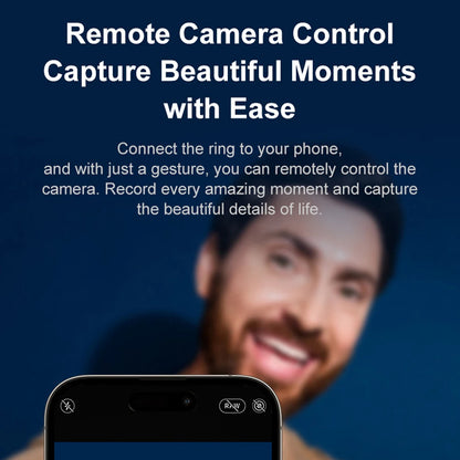 Smart Fitness Ring with Rotating Spinner | Heart Rate, Sleep and Activity Tracking, 60-Day Battery, App Sync & Charging Case