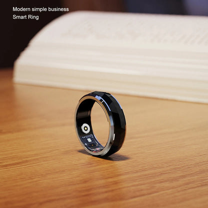 Smart Fitness Ring with Rotating Spinner | Heart Rate, Sleep and Activity Tracking, 60-Day Battery, App Sync & Charging Case