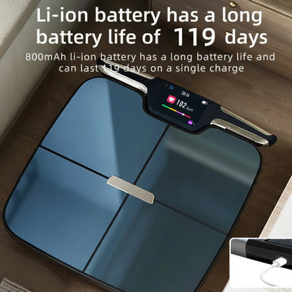 8-Electrode Smart Body Composition Scale with Dual-Frequency BIA | 59 Metrics, Wi-Fi, Bluetooth, TFT Display & 400 lb Capacity