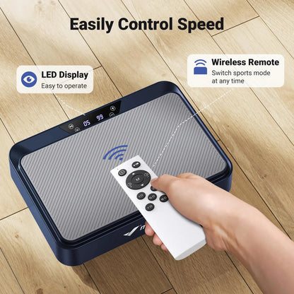 Vibration Plate Exercise Machine | 99 Speed Whole-Body Workout Platform | Lymphatic Drainage, Fat Burning & Pain Relief with Remote + Bands