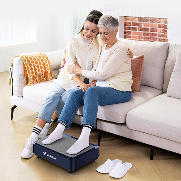 Vibration Plate Exercise Machine | 99 Speed Whole-Body Workout Platform | Lymphatic Drainage, Fat Burning & Pain Relief with Remote + Bands