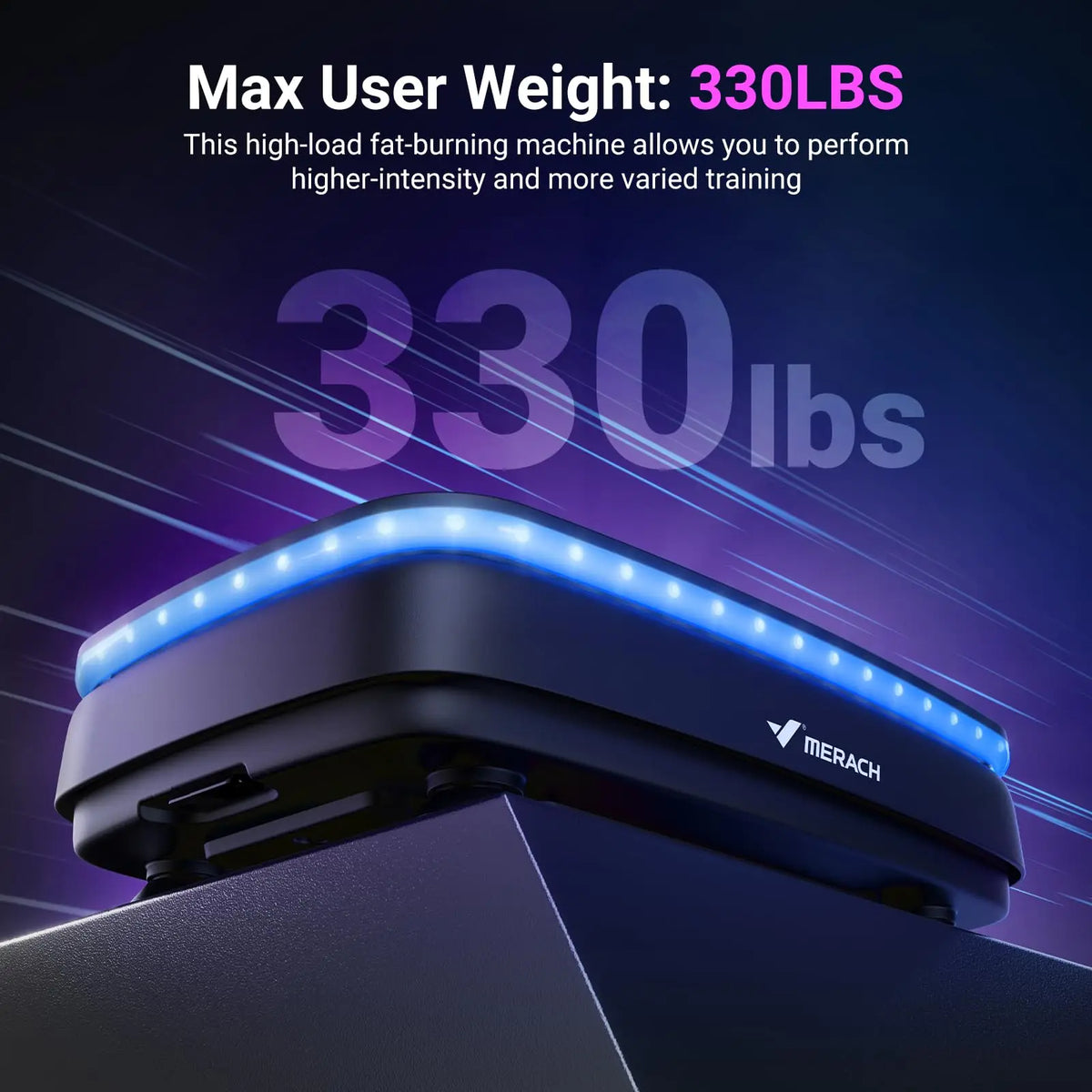 Vibration Plate Exercise Machine with Bluetooth Speaker and LED Lights, 99 Speeds