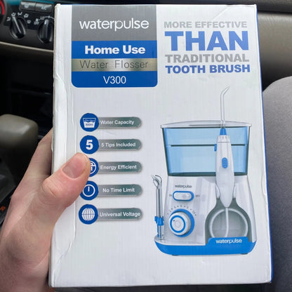 Professional Oral Irrigator | 1800 Pulses/min, 800ml Tank, 5 Tips & Adjustable Pressure | Electric Water Flosser for Braces, Implants & Gum Health