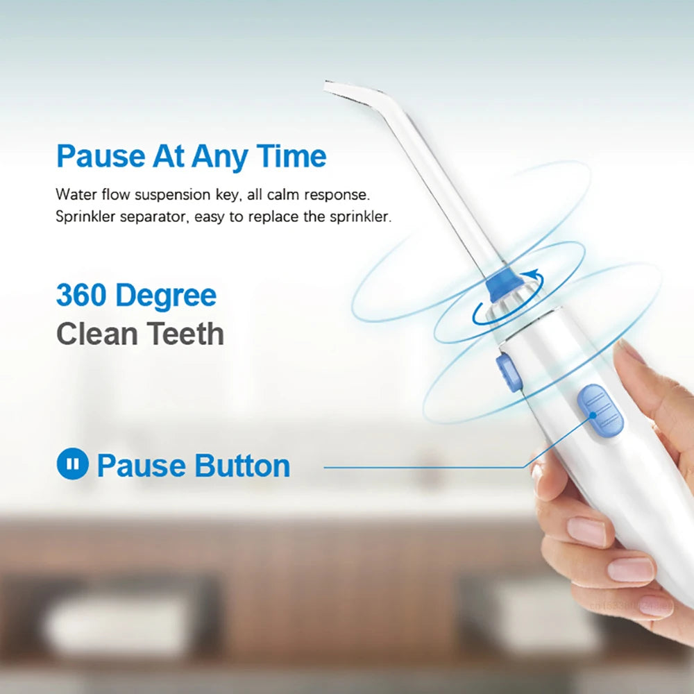 Countertop Water Flosser, 800 ml Tank, 10 Pressure Settings and 5 Tips