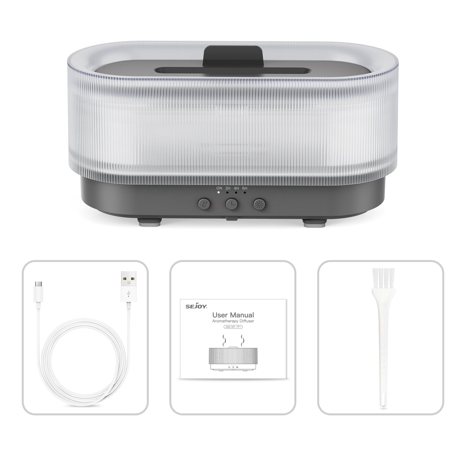 Flame Effect Essential Oil Diffuser 300ml | Ultrasonic Mist, LED Flames, 12H Runtime