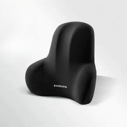 Office Chair Cushion | Memory Foam Seat Cushion with Lumbar Support for Back Pain Relief, Desk Chair & Home Office Black