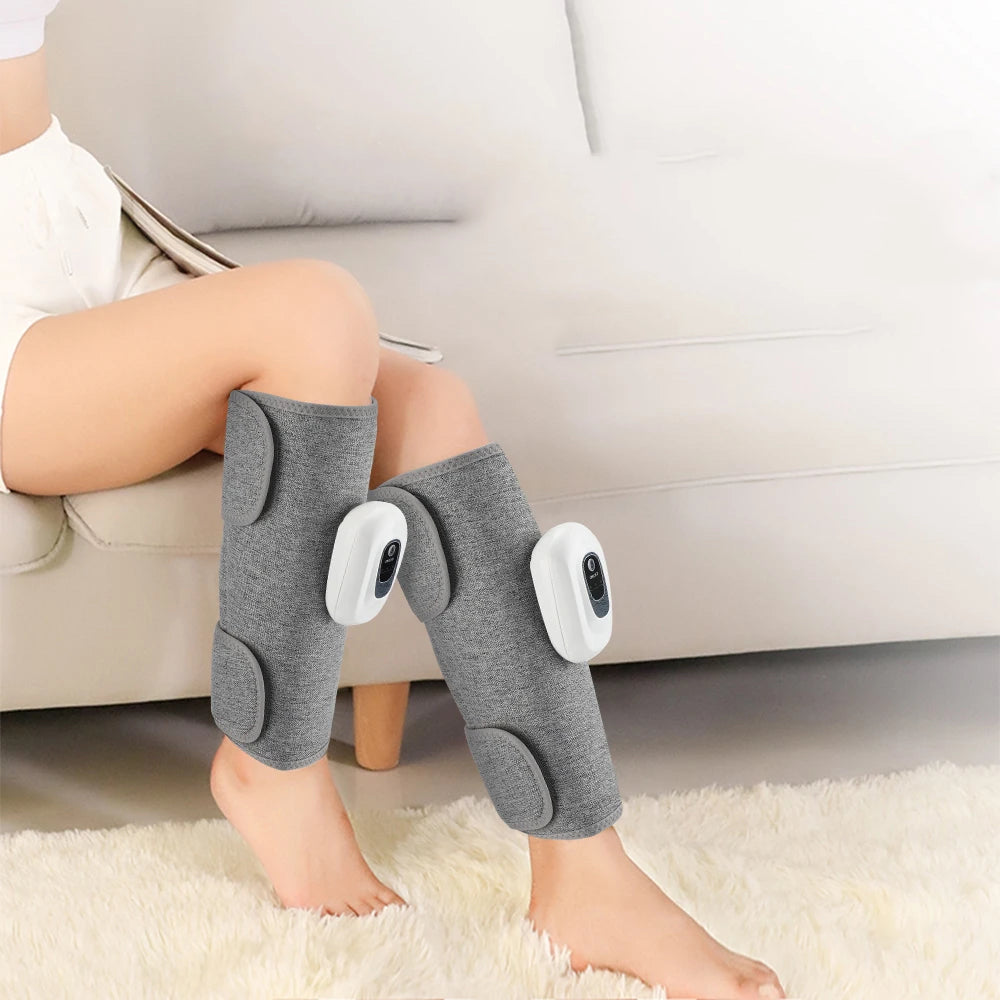 Air Compression Leg Massager | Wireless Calf & Arm Massager with 360° Pressure, 3 Modes & Rechargeable Battery