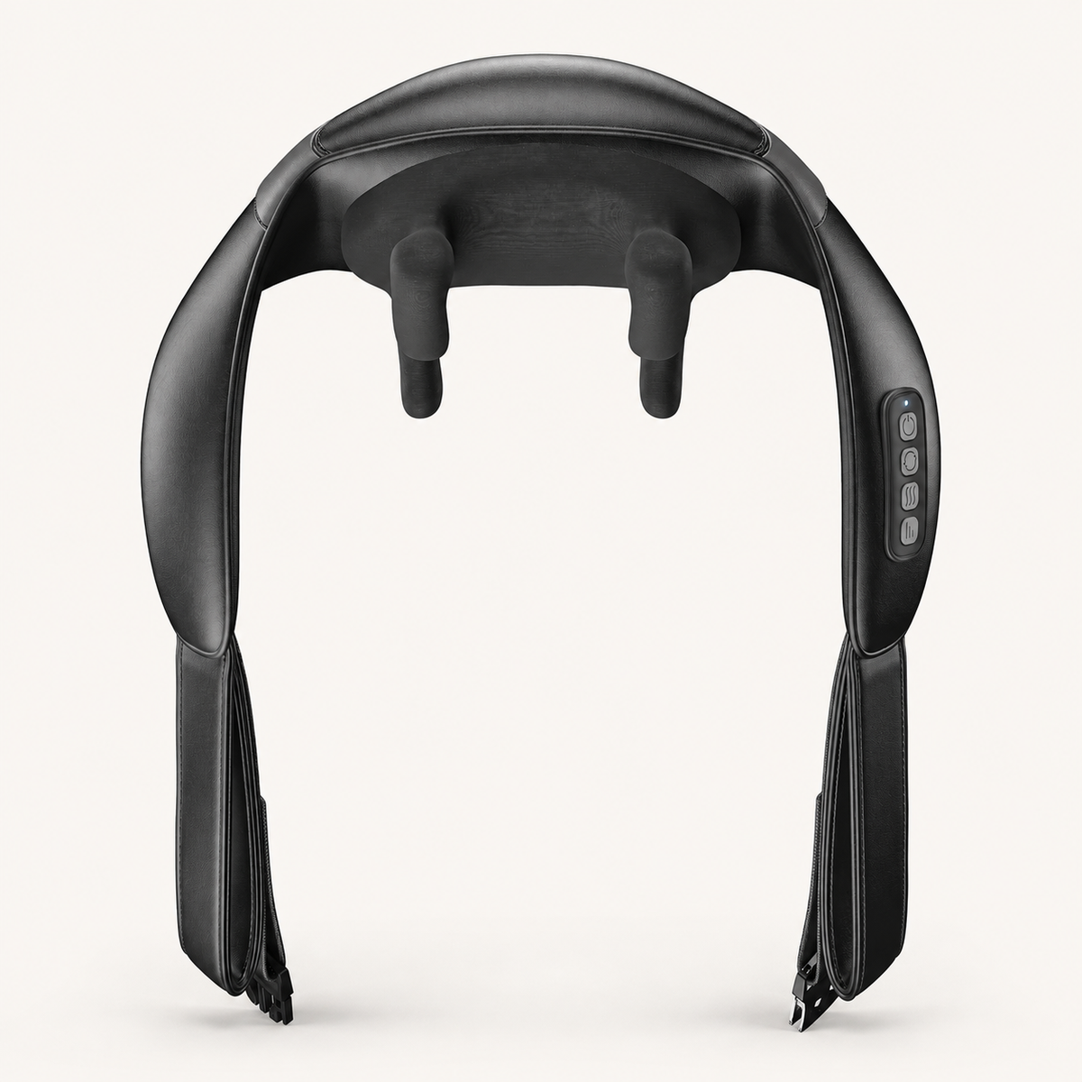 Cordless Neck and Shoulder Massager with Heat, Shiatsu Kneading, 6 Nodes Black