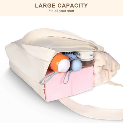 Yoga Mat Carry Bag | Canvas Yoga Mat Tote with Adjustable Strap & Extra Storage | Lightweight Mat Carrier for Gym, Studio & Travel