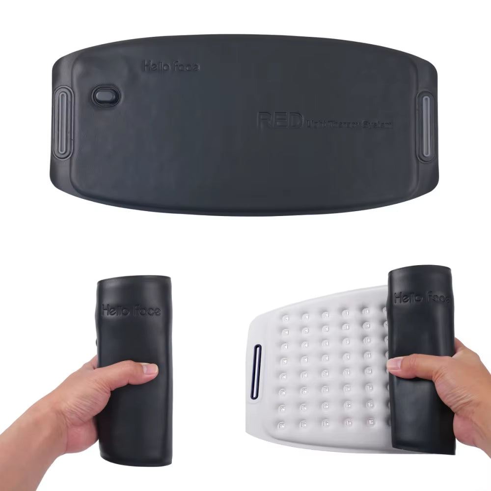 Flexible Red Light Therapy Belt with Near-Infrared LEDs and Handheld Controller