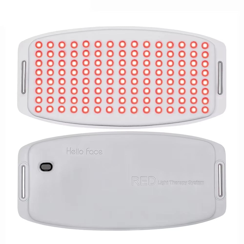 Flexible Red Light Therapy Belt with Near-Infrared LEDs and Handheld Controller Gray