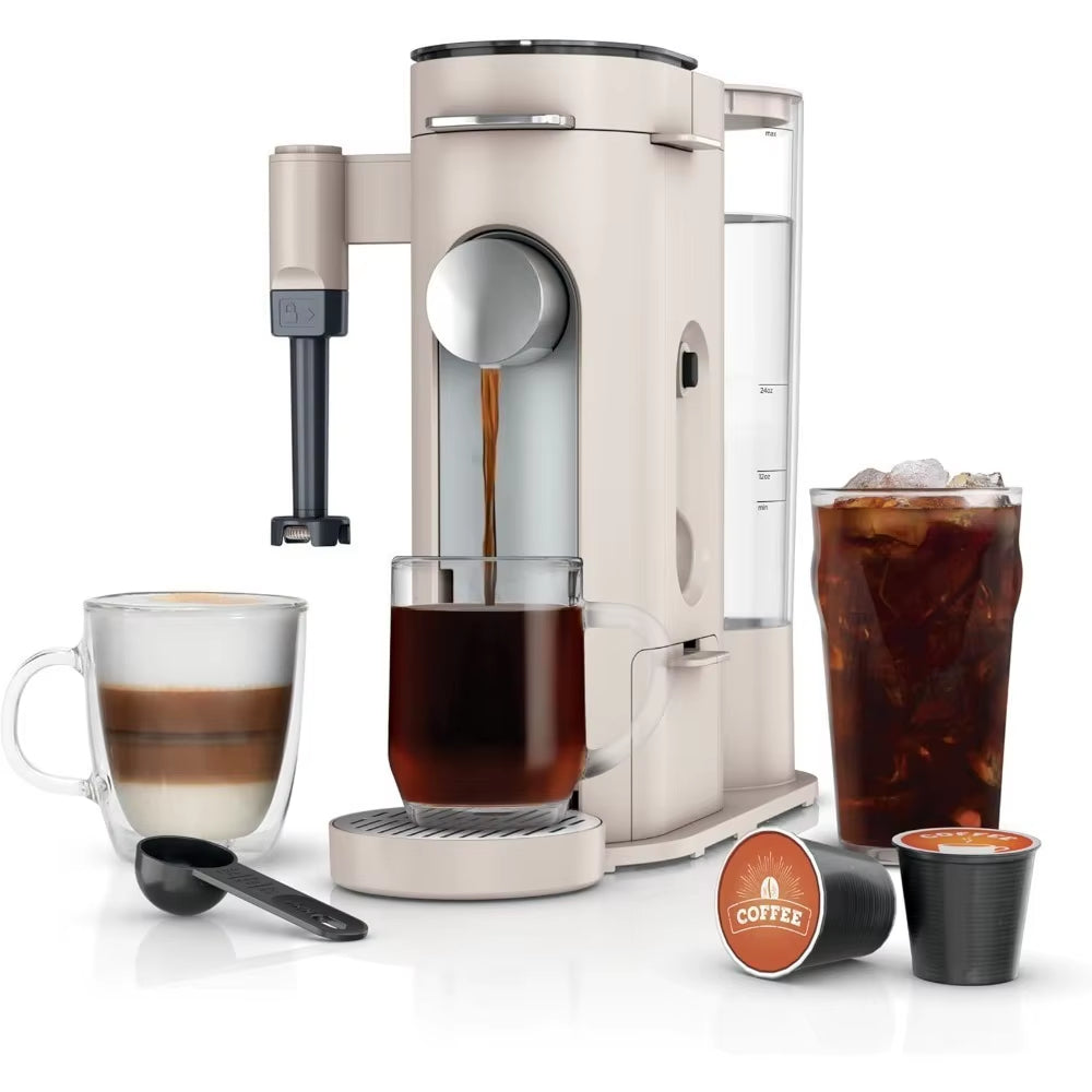 Single-Serve Coffee Maker for Pods and Grounds, 56 fl oz Tank