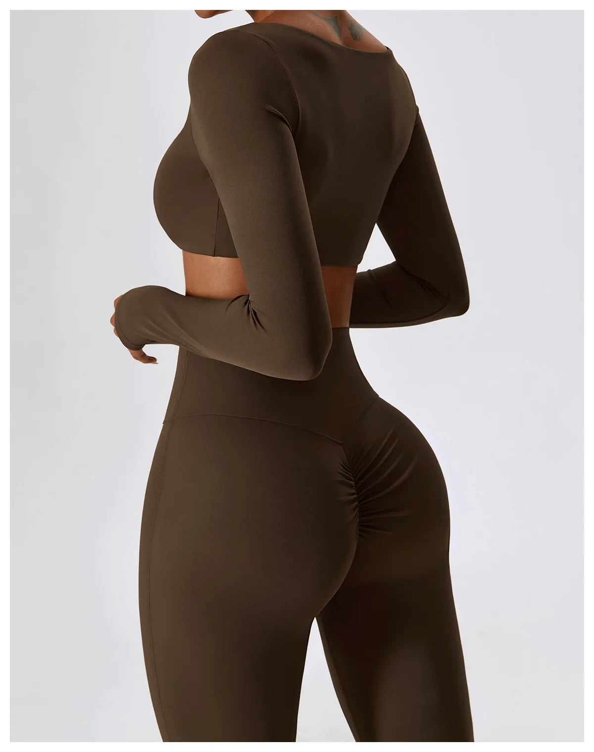Seamless Yoga Set for Women | 2-Piece Sports Bra and Leggings Workout Outfit with Breathable Compression Fit