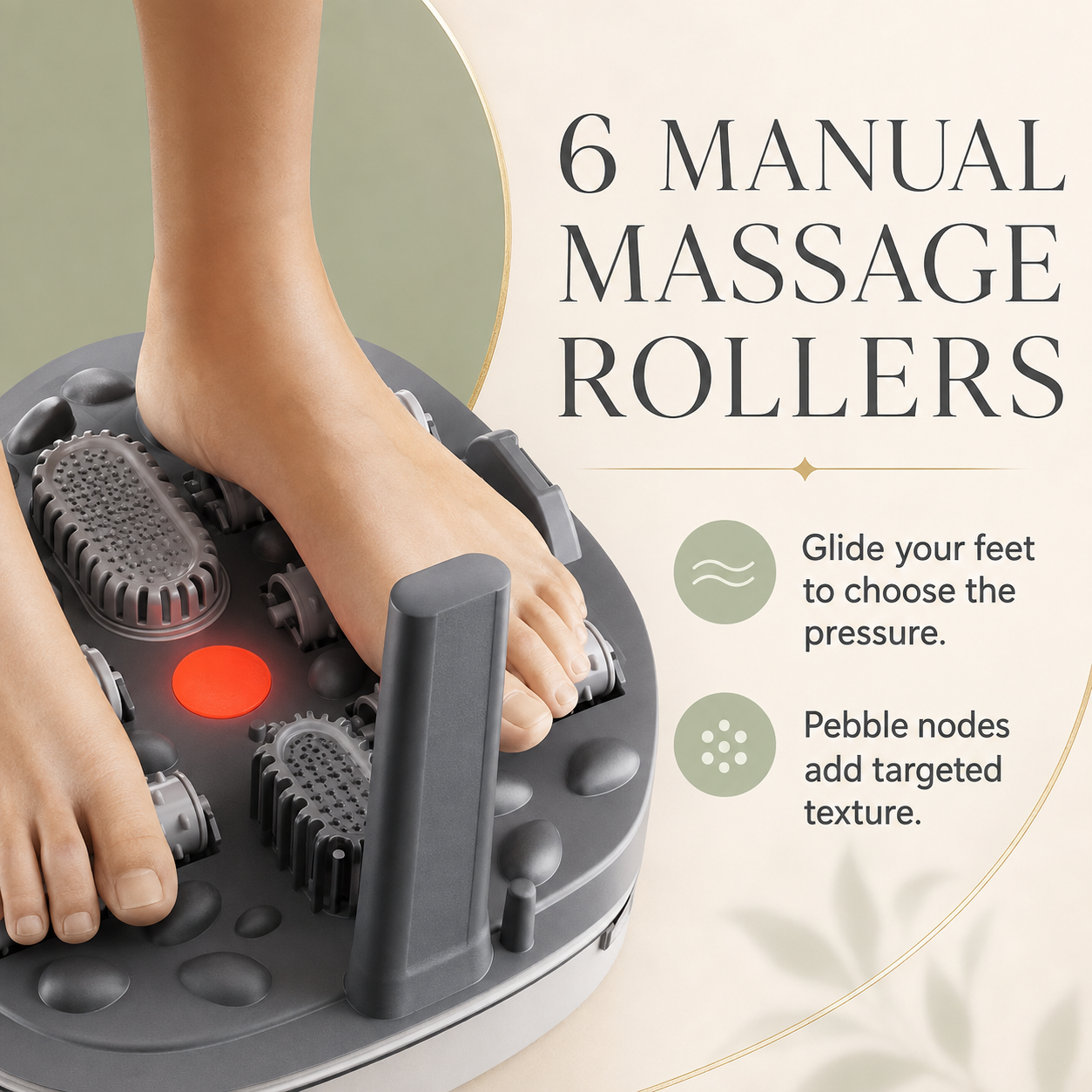 Foldable Foot Spa Bath Massager with Heat, Bubbles, 6 Massage Rollers, Temperature Control and Timer for Home Use