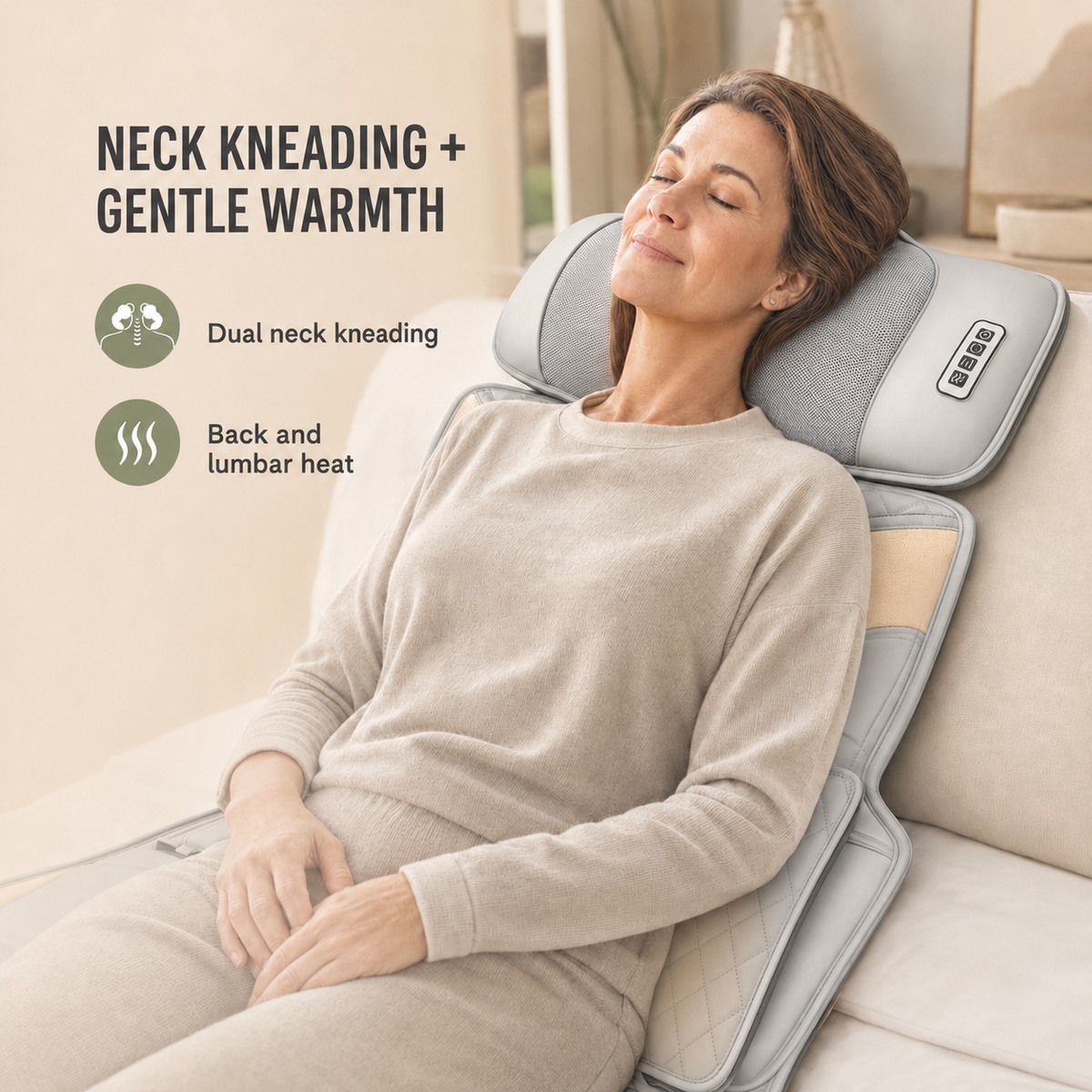 Full Body Massage Mat with Heat, Neck Kneading and Air Compression