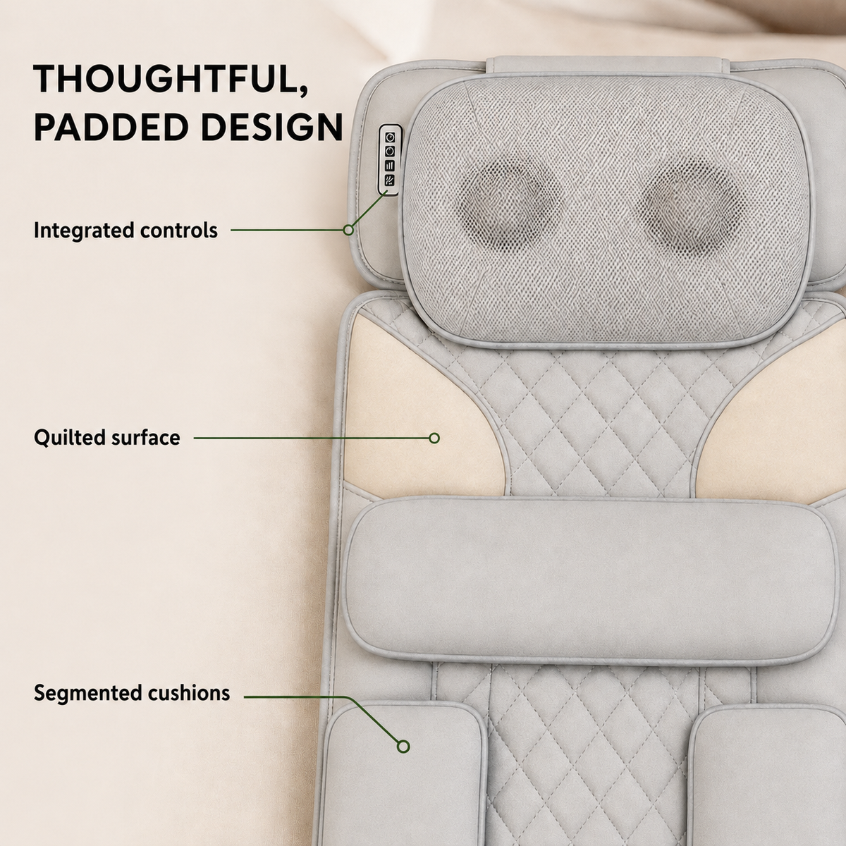 Full Body Massage Mat with Heat, Neck Kneading and Air Compression