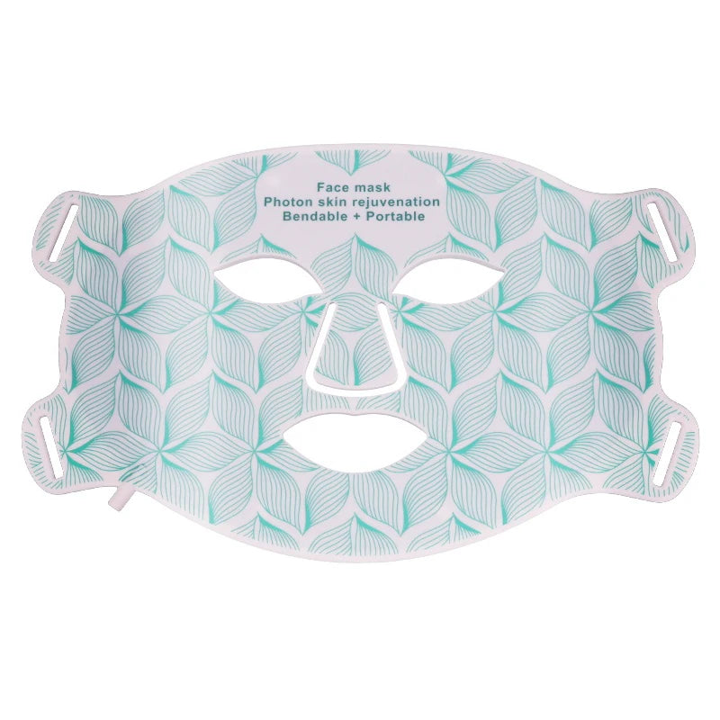 LED Face Mask with Neck Light Therapy | 8-Color Red Light Therapy Mask for Skin Firming, Wrinkles & Acne Care