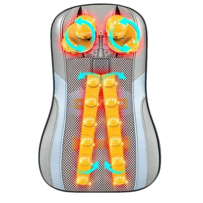 Shiatsu Neck and Back Massager with Heat | Deep Kneading Massage Pillow for Neck, Shoulders & Lower Back Gray