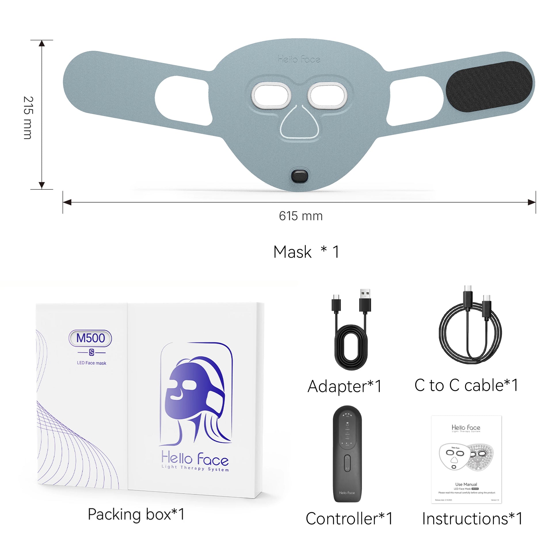 LED Light Therapy Face Mask | Wireless Red Blue Near Infrared Skin Care Mask with 4 Modes for Wrinkles, Acne & Glow
