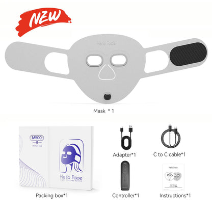 LED Light Therapy Face Mask | Wireless Red Blue Near Infrared Skin Care Mask with 4 Modes for Wrinkles, Acne & Glow