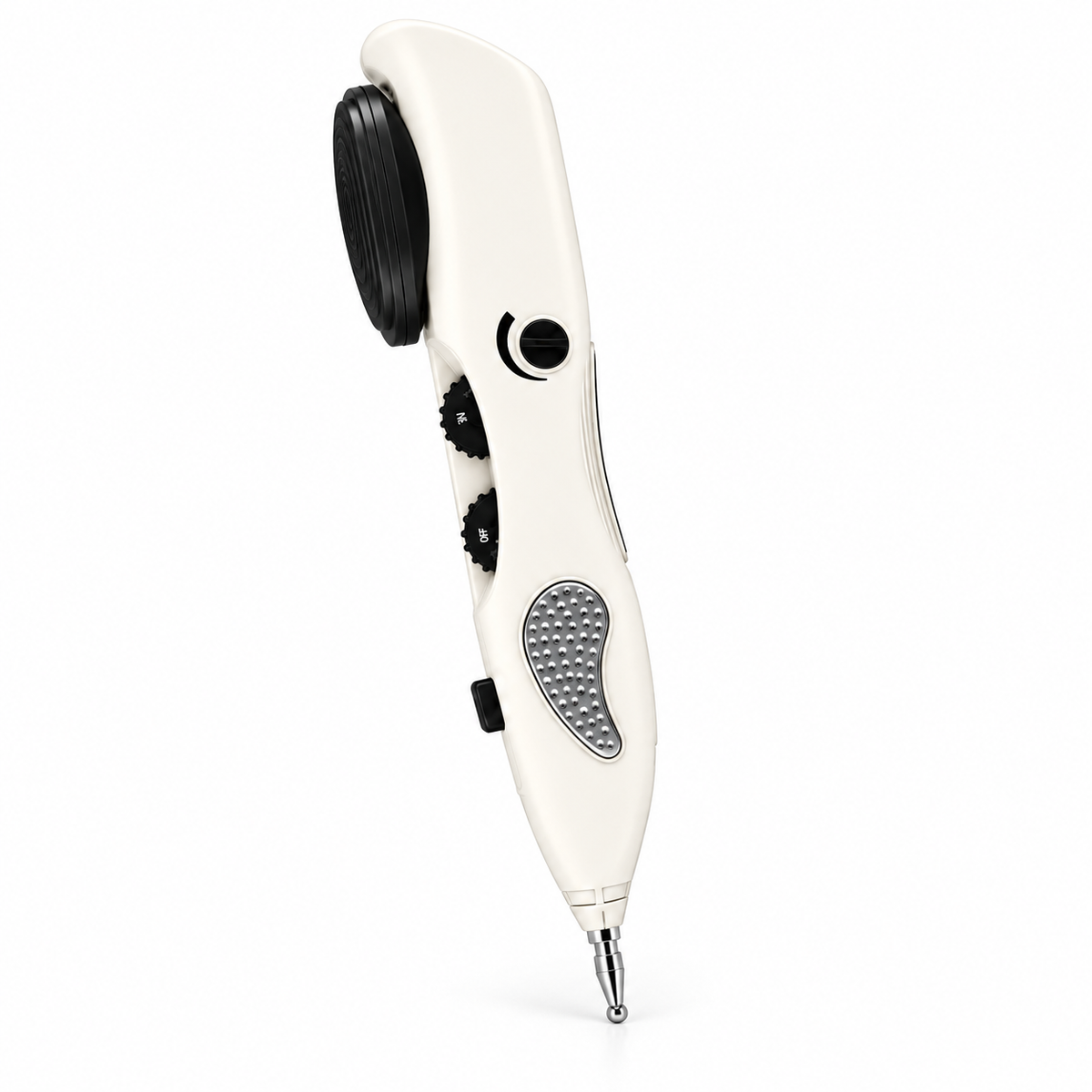 Electric Pulse Massage Pen, 10 Intensity Levels, LCD Display and 3 Tips