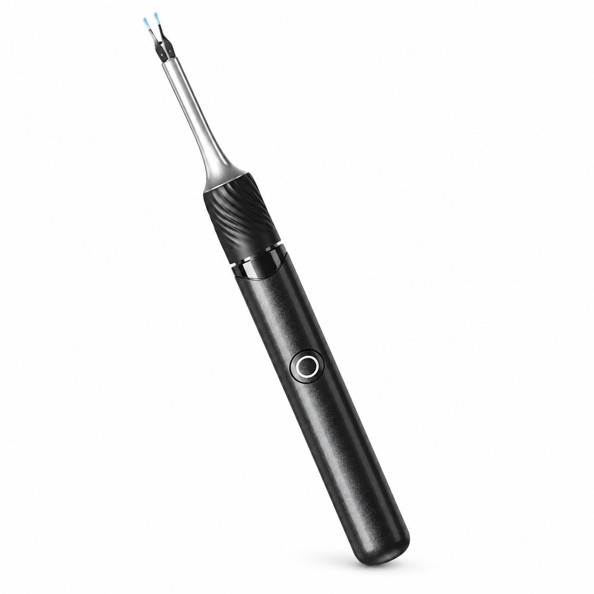 Ear Cleaner with Camera and Tweezers, Rechargeable Wi-Fi Tool with LED Light Black