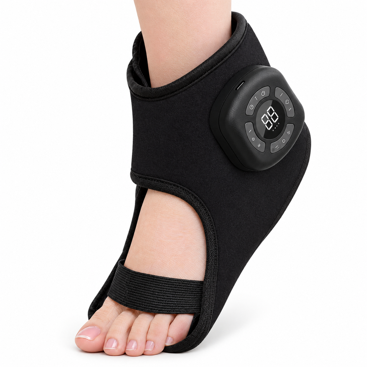 Rechargeable Ankle Compression Massager with Heat Massage + Vibration