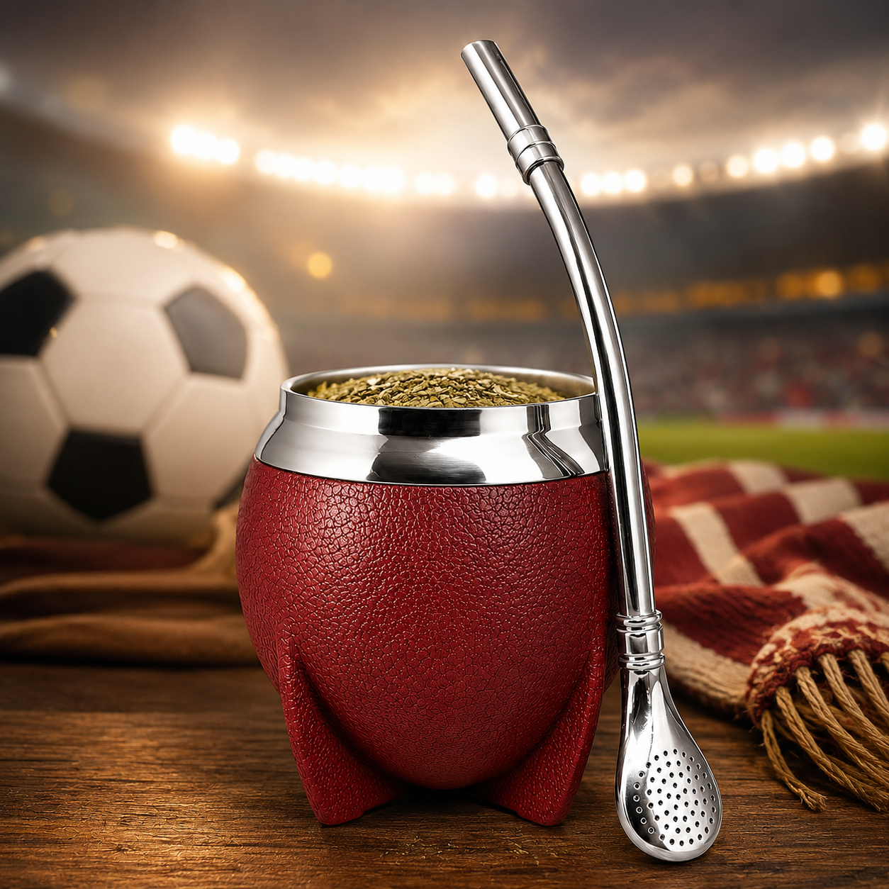 Yerba Mate Gourd Set | Premium Insulated Stainless Steel Mate Cup with Bombilla Straw, Cleaning Brush & 10oz Travel Design