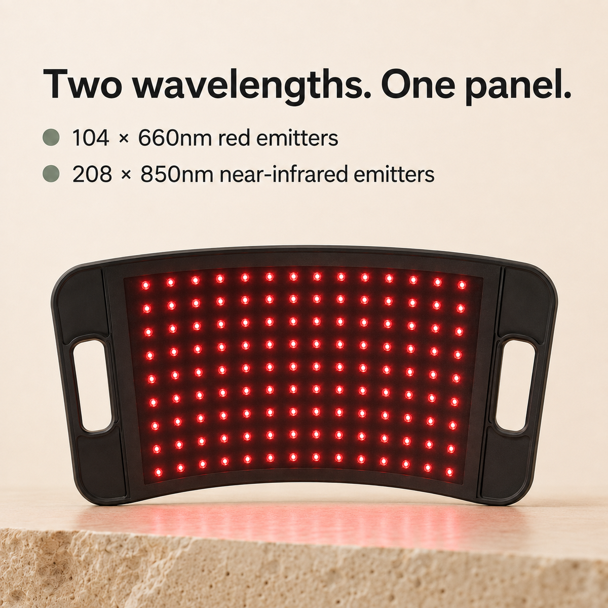 Red Light Therapy Panel with Adjustable Floor Stand, Near-Infrared LEDs and Timer