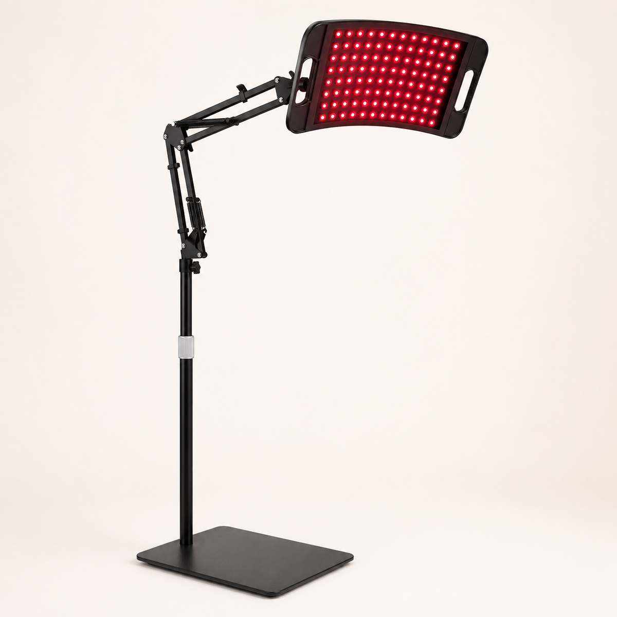 Red Light Therapy Panel with Adjustable Floor Stand, Near-Infrared LEDs and Timer