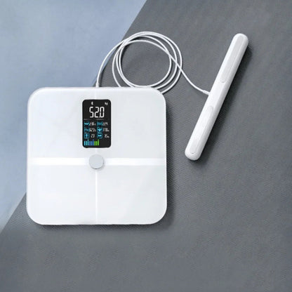 8-Electrode Smart Body Composition Scale with Hand Sensors | 18 Metrics, TFT Display, Fitdays App, 24 Users, Baby Mode & 400 lb Capacity