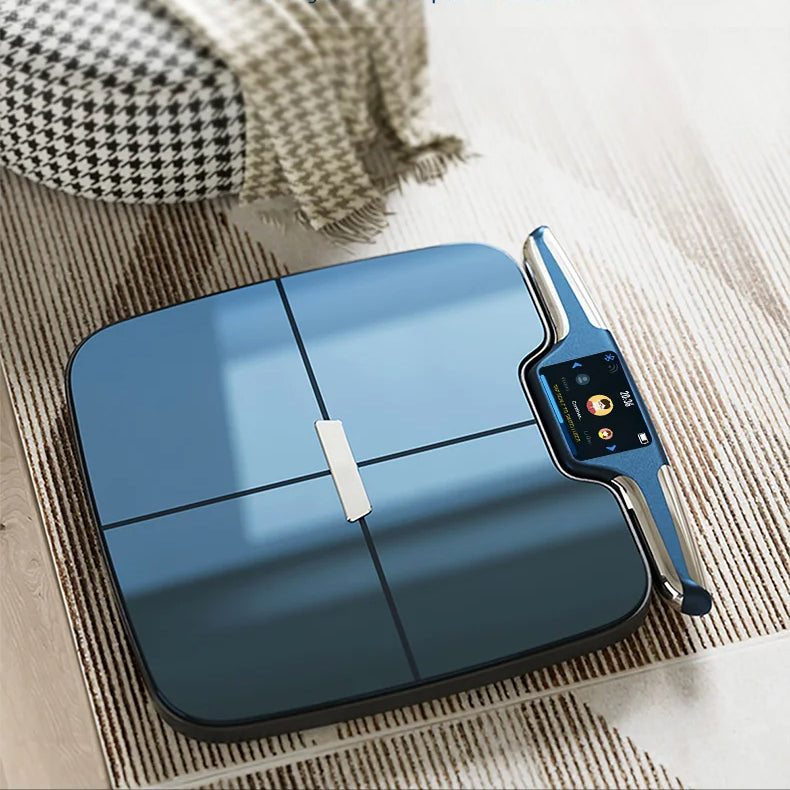 8-Electrode Smart Body Composition Scale with Dual-Frequency BIA | 59 Metrics, Wi-Fi, Bluetooth, TFT Display & 400 lb Capacity