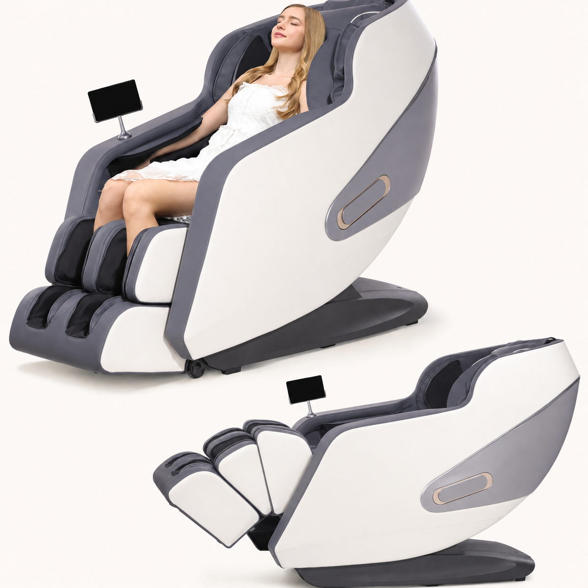4D Massage Chair with 57-Inch SL Track, Zero Gravity and Voice Control