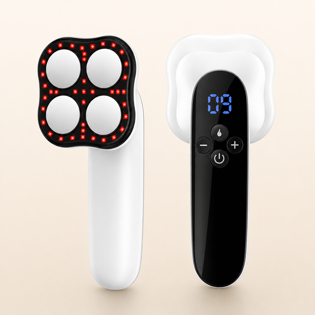 Radio Frequency Body Massager, Rechargeable, with Microcurrent and Heat
