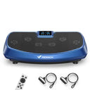 3D Vibration Plate Exercise Machine | Oscillation and Pulse Modes, 30 Speeds, LED Touchscreen & Resistance Bands Blue