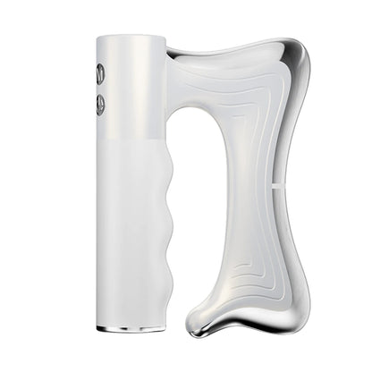 Fascia Scraping Tool Massager | Electric Muscle Scraper with Heat, High-Frequency Vibration & Adjustable Temperature White
